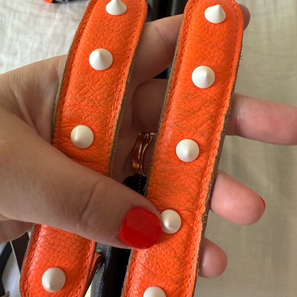 Min & Mon- Purse, Wallet, keychain, Stylish Black and Orange Women's Bag Set - Picture 6 of 11